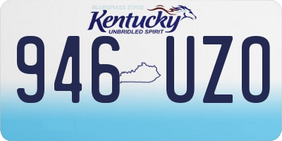 KY license plate 946UZO
