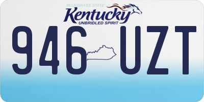 KY license plate 946UZT