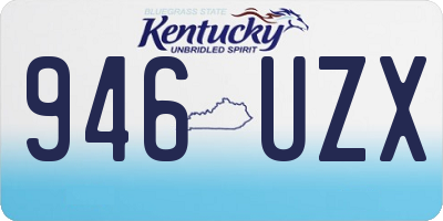 KY license plate 946UZX