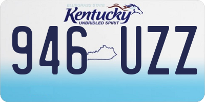 KY license plate 946UZZ