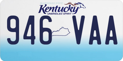 KY license plate 946VAA