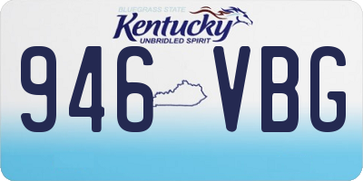 KY license plate 946VBG