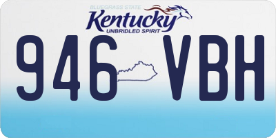 KY license plate 946VBH