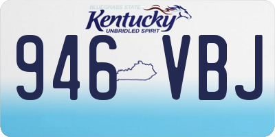 KY license plate 946VBJ