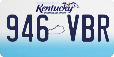 KY license plate 946VBR