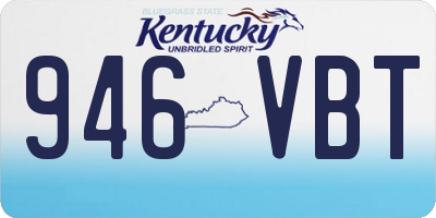 KY license plate 946VBT