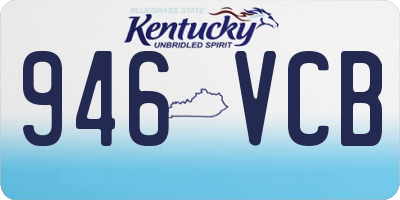 KY license plate 946VCB