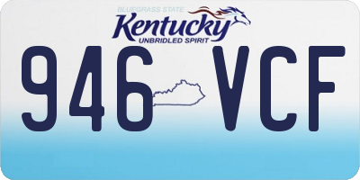 KY license plate 946VCF