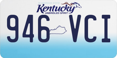 KY license plate 946VCI