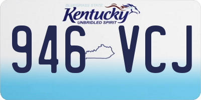 KY license plate 946VCJ