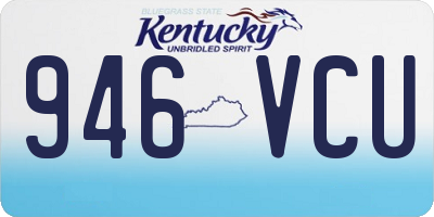 KY license plate 946VCU