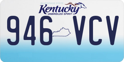 KY license plate 946VCV