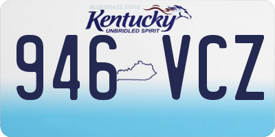 KY license plate 946VCZ