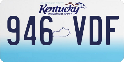 KY license plate 946VDF
