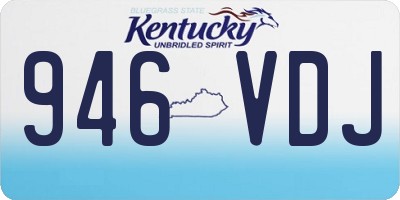 KY license plate 946VDJ