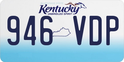 KY license plate 946VDP