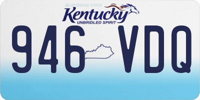 KY license plate 946VDQ