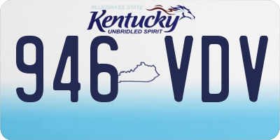 KY license plate 946VDV