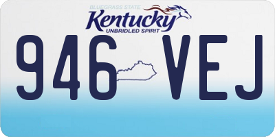 KY license plate 946VEJ