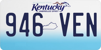 KY license plate 946VEN