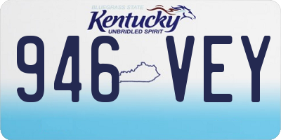 KY license plate 946VEY