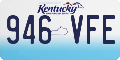 KY license plate 946VFE