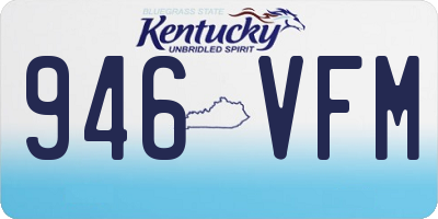 KY license plate 946VFM