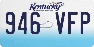 KY license plate 946VFP