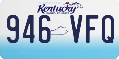 KY license plate 946VFQ