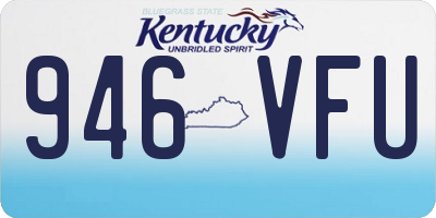 KY license plate 946VFU