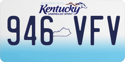 KY license plate 946VFV