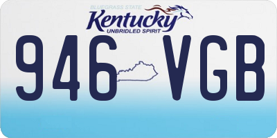 KY license plate 946VGB