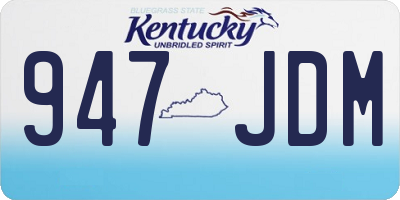 KY license plate 947JDM