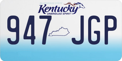 KY license plate 947JGP