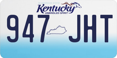 KY license plate 947JHT