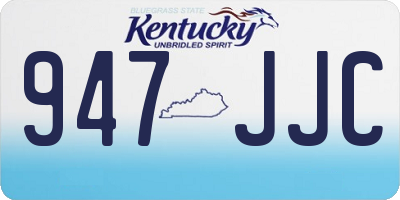 KY license plate 947JJC