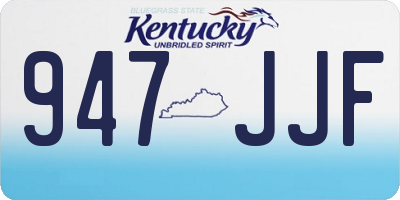 KY license plate 947JJF