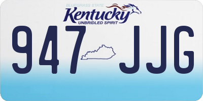 KY license plate 947JJG
