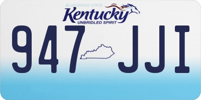 KY license plate 947JJI