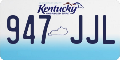 KY license plate 947JJL