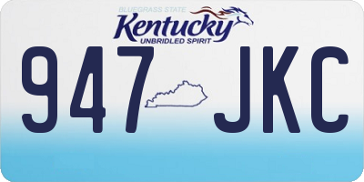 KY license plate 947JKC