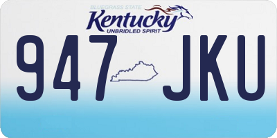 KY license plate 947JKU