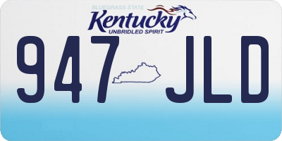 KY license plate 947JLD