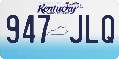 KY license plate 947JLQ