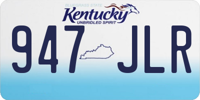KY license plate 947JLR
