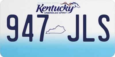 KY license plate 947JLS