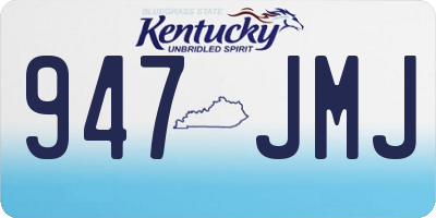 KY license plate 947JMJ