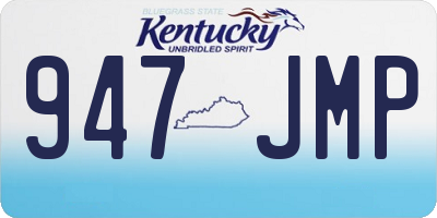 KY license plate 947JMP