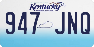 KY license plate 947JNQ