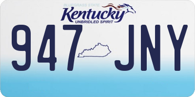 KY license plate 947JNY
